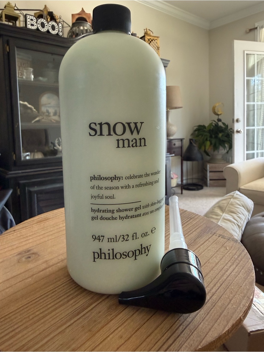 philosophy Snow Man Hydrating Shower Gel —sealed, pump included